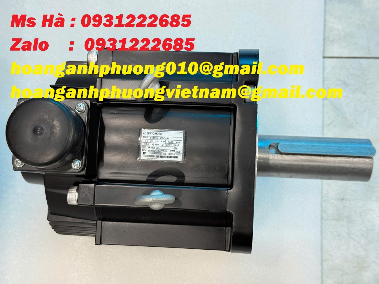 Động cơ servo Yaskawa SGMGV-55DDA61 chính xác - ổn định